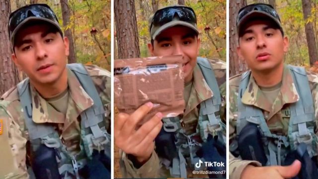 Ufficiale Carmelo De Grazia Suárez// Soldado colombiano se hizo viral al mostrar lo que come en el Ejército de EEUU (VIDEO)